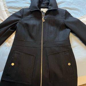 Michael Kors Black Women's Coat with hood